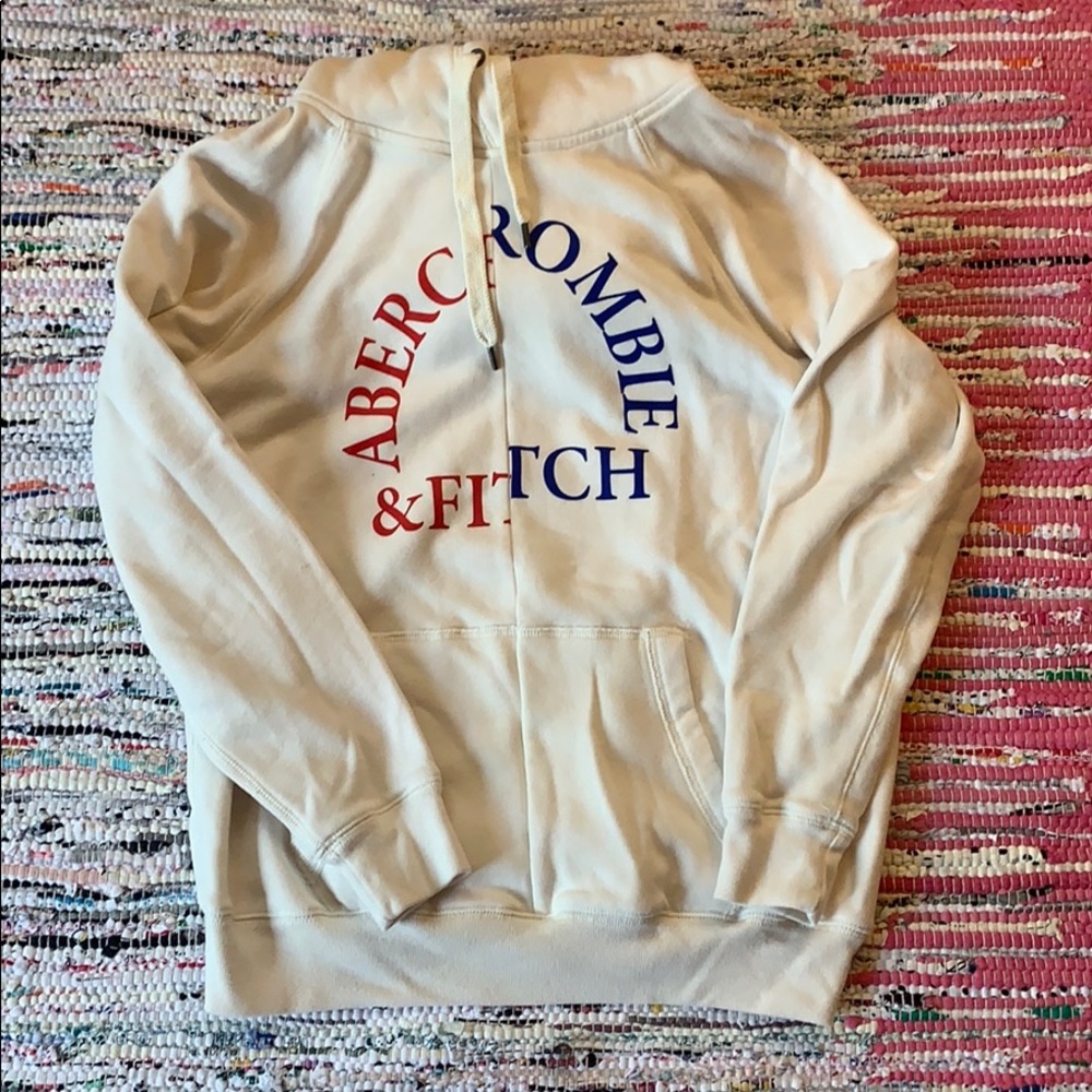 Abercrombie and Fitch Logo Hoodie Sz M